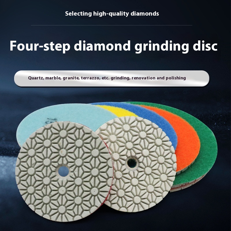 Main product image of 4-inch Four-step Wet Diamond Polishing Pads