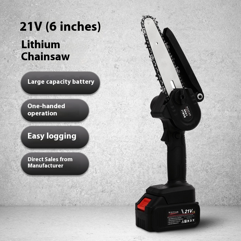 Main product image of 4-inch One-Hand Cordless Chainsaw with Aluminum Housing