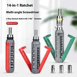 Product image of 14-in-1 Multi-angle Ratchet Screwdriver Set