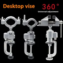 Product image of Small 360-Degree Rotating Bench Vise with Flat Jaws