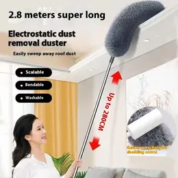 Product image of Lengthened Retractable Electrostatic Duster for High Reach Cleaning