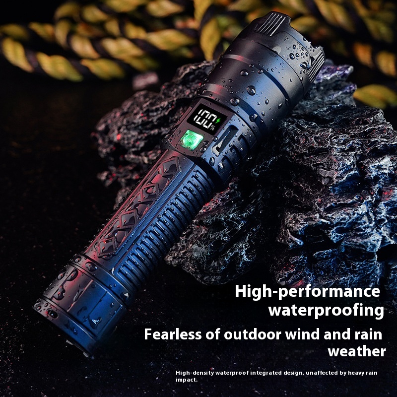 Main product image of Outdoor LED Flashlight with Telescopic Zoom and Digital Display