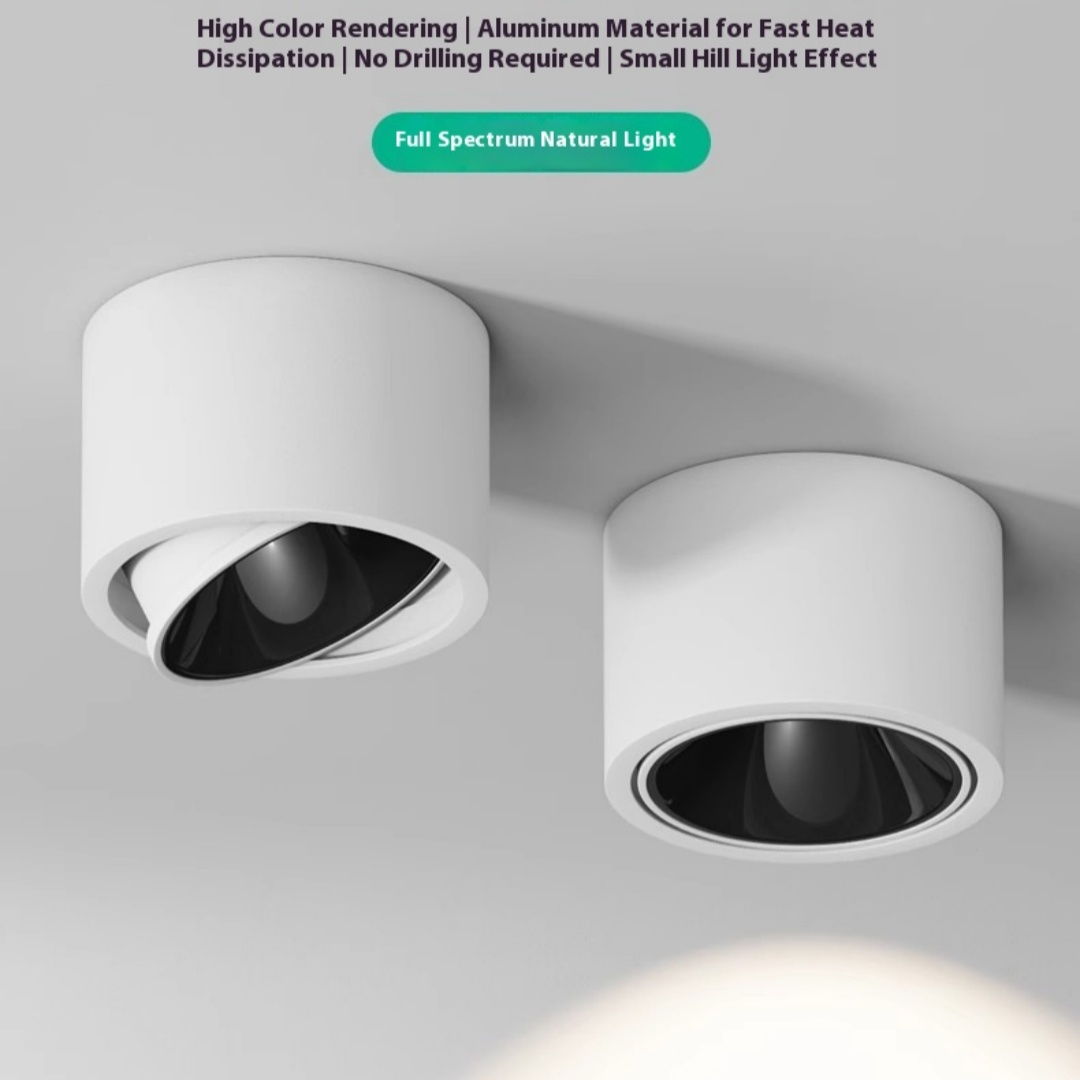 Main product image of Ultra-thin Surface Mounted Adjustable Angle Ceiling Spotlight