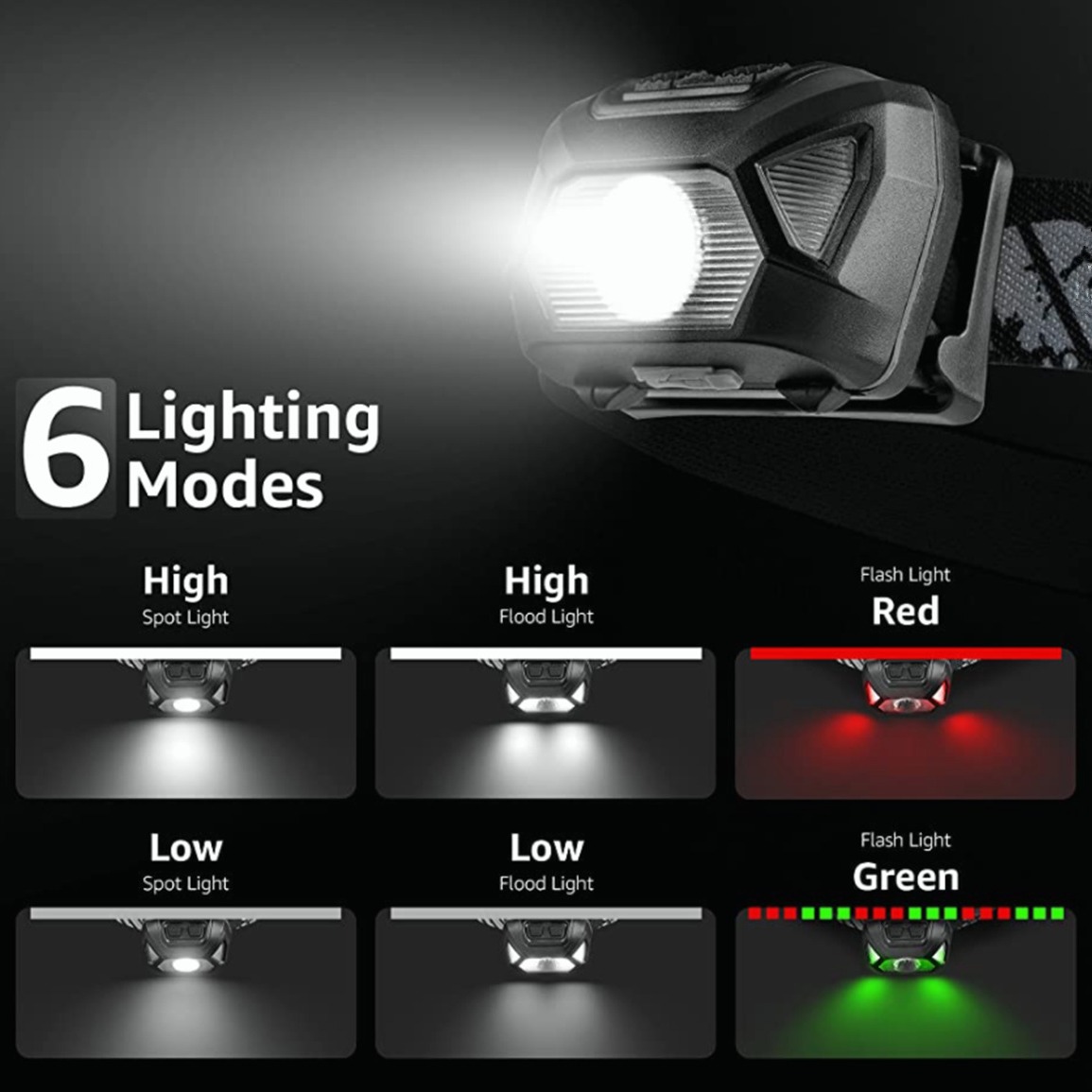 Main product image of USB Rechargeable Headlamp with Extended Battery Life