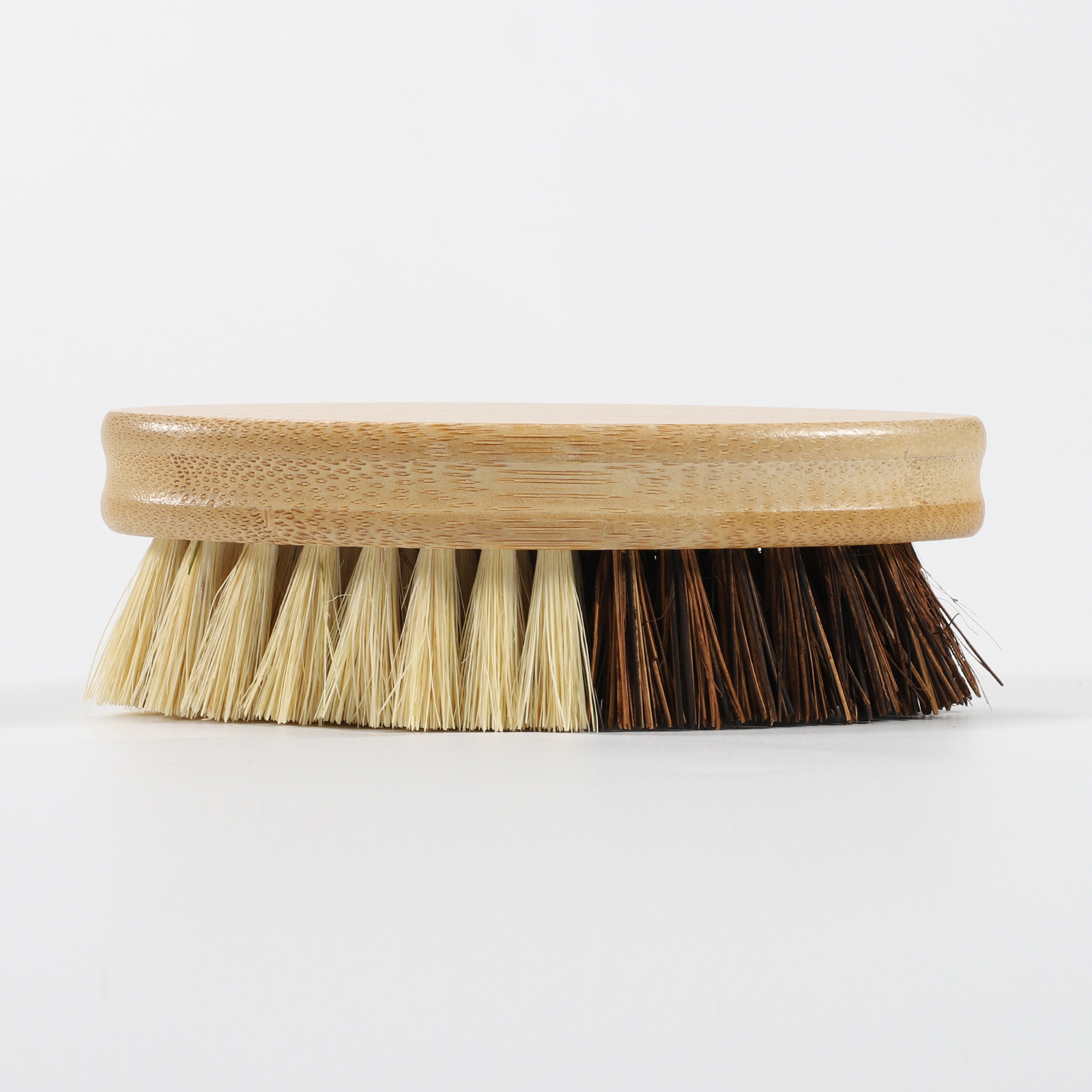 Main product image of Oval Two-tone Bamboo Vegetable Scrub Brushes
