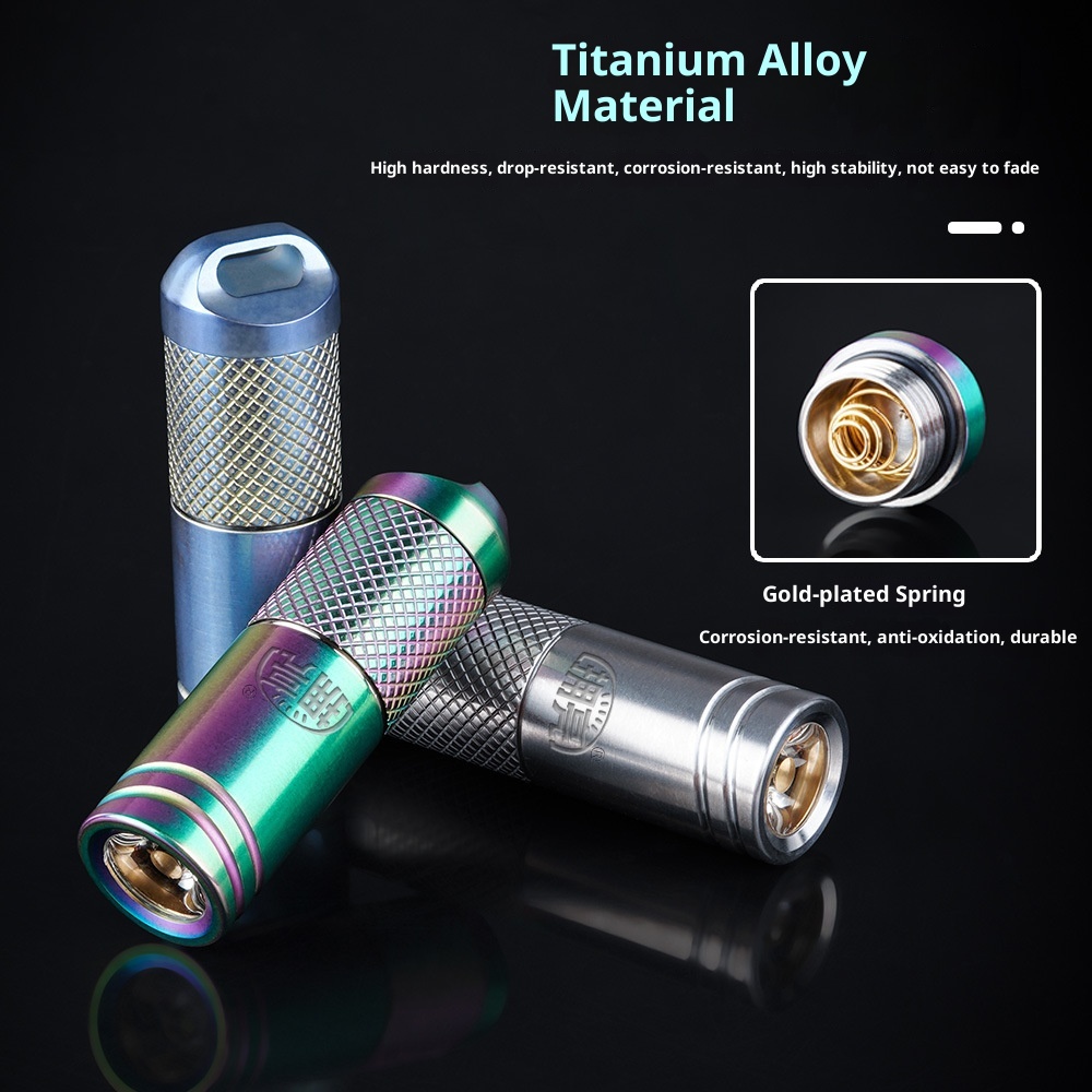 Main product image of Mini Rechargeable Flashlight, Titanium Alloy