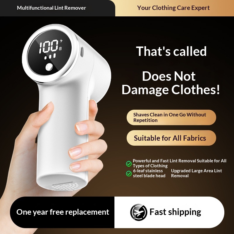 Main product image of Rechargeable Fabric Shaver with Digital Display