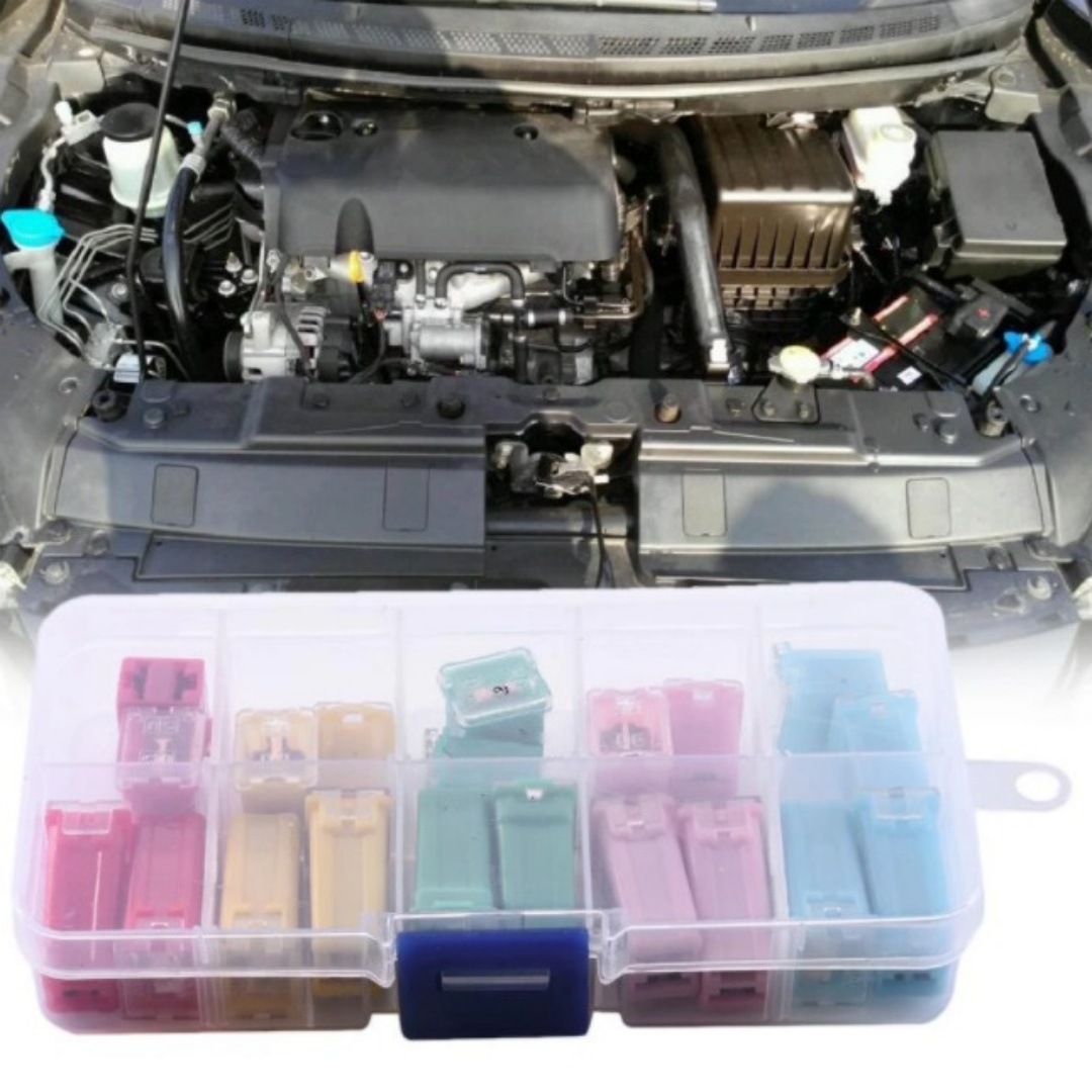 Main product image of Automotive Mini Blade Fuse Assortment Kit with Connection Box