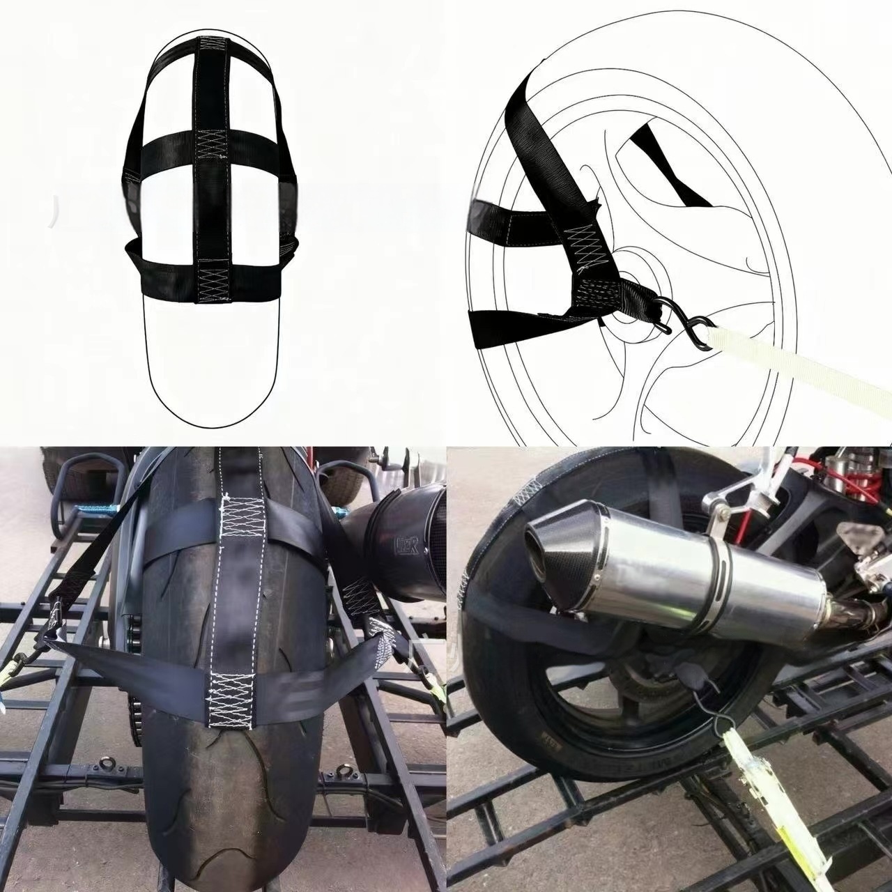 Main product image of Motorcycle Tire Securing Strap for Transport