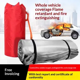 Product image of Car Battery Fire Blanket, Silicone-Glass Fiber, Automotive