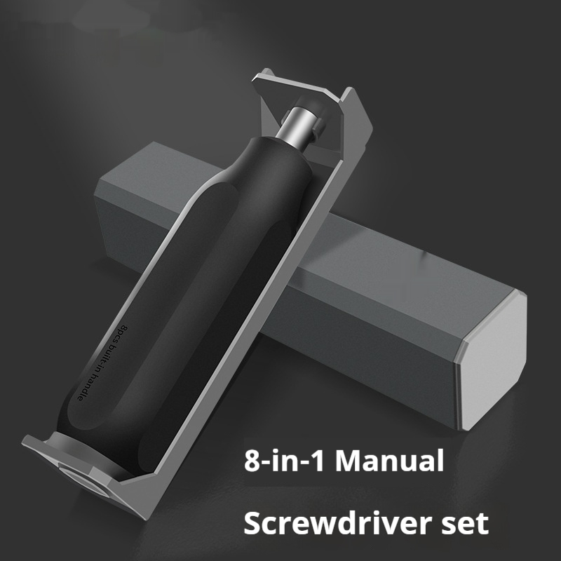 Main product image of 8-in-1 Screwdriver Set, Phillips and Flathead Bits