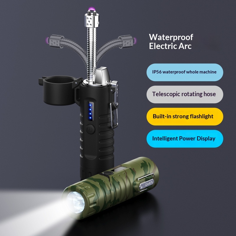 Main product image of Flashlight with Integrated Electric Cigarette Lighter