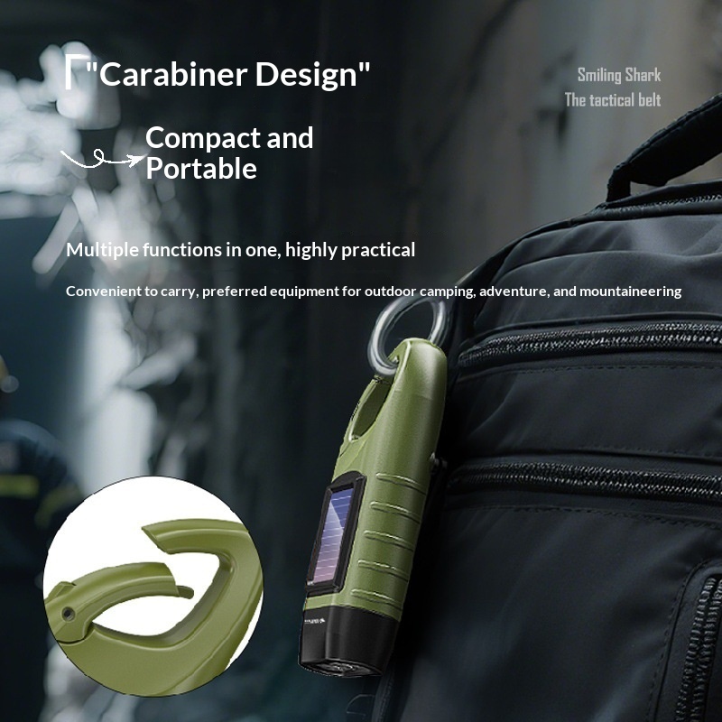 Main product image of Solar and Hand-Crank Rechargeable LED Flashlight