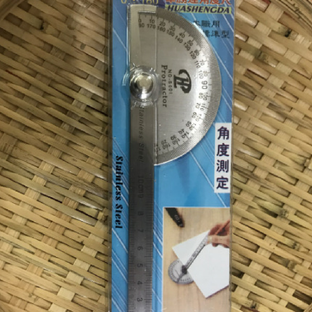 Main product image of Stainless Steel Semicircular Protractor Ruler