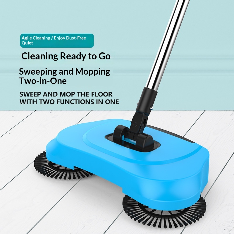 Main product image of Hand-Push Sweep, Mop, and Vacuum Floor Cleaning Machine