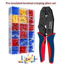 Product image of 9-inch High-carbon Steel Crimping Pliers 30J with 370-piece Terminal Set