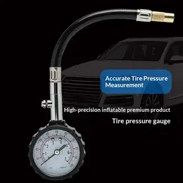 Product image of Mechanical Tire Pressure Gauge with Flexible Hose, Automotive