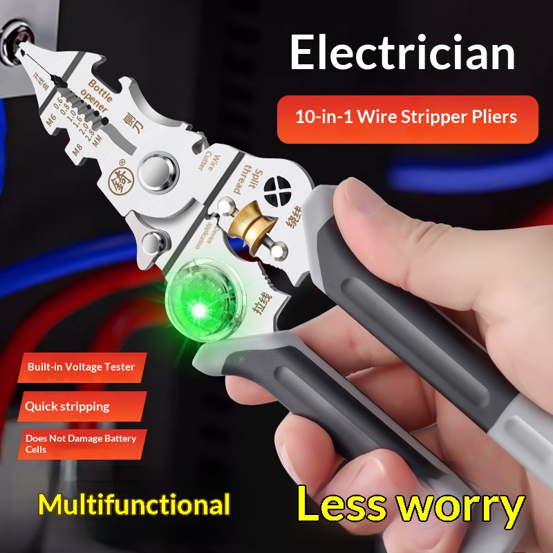 Main product image of Multi-Functional Wire Stripping, Cutting, and Crimping Pliers