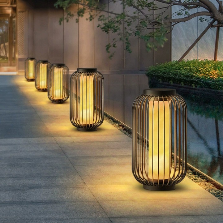 Main product image of Solar-Powered Birdcage Style Lawn and Courtyard Lights