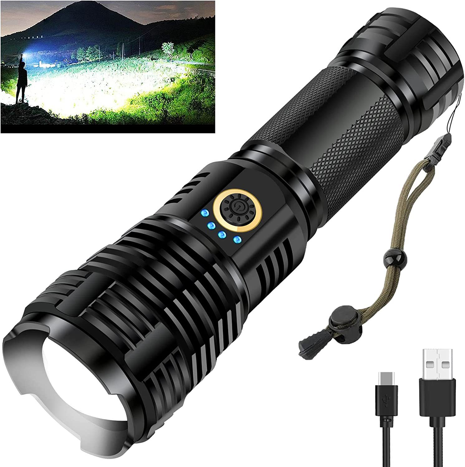 Main product image of P70 Flashlight, Aluminum Alloy, Zoom Function