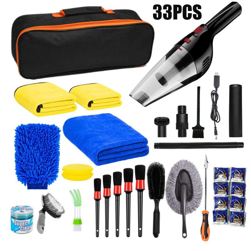 Main product image of 33-Piece Car Detailing and Cleaning Brush Set