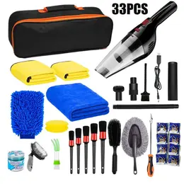 Product image of 33-Piece Car Detailing and Cleaning Brush Set