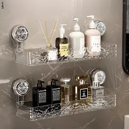 Product image of No-Drill Suction Cup Shelf for Bathroom Sink Storage