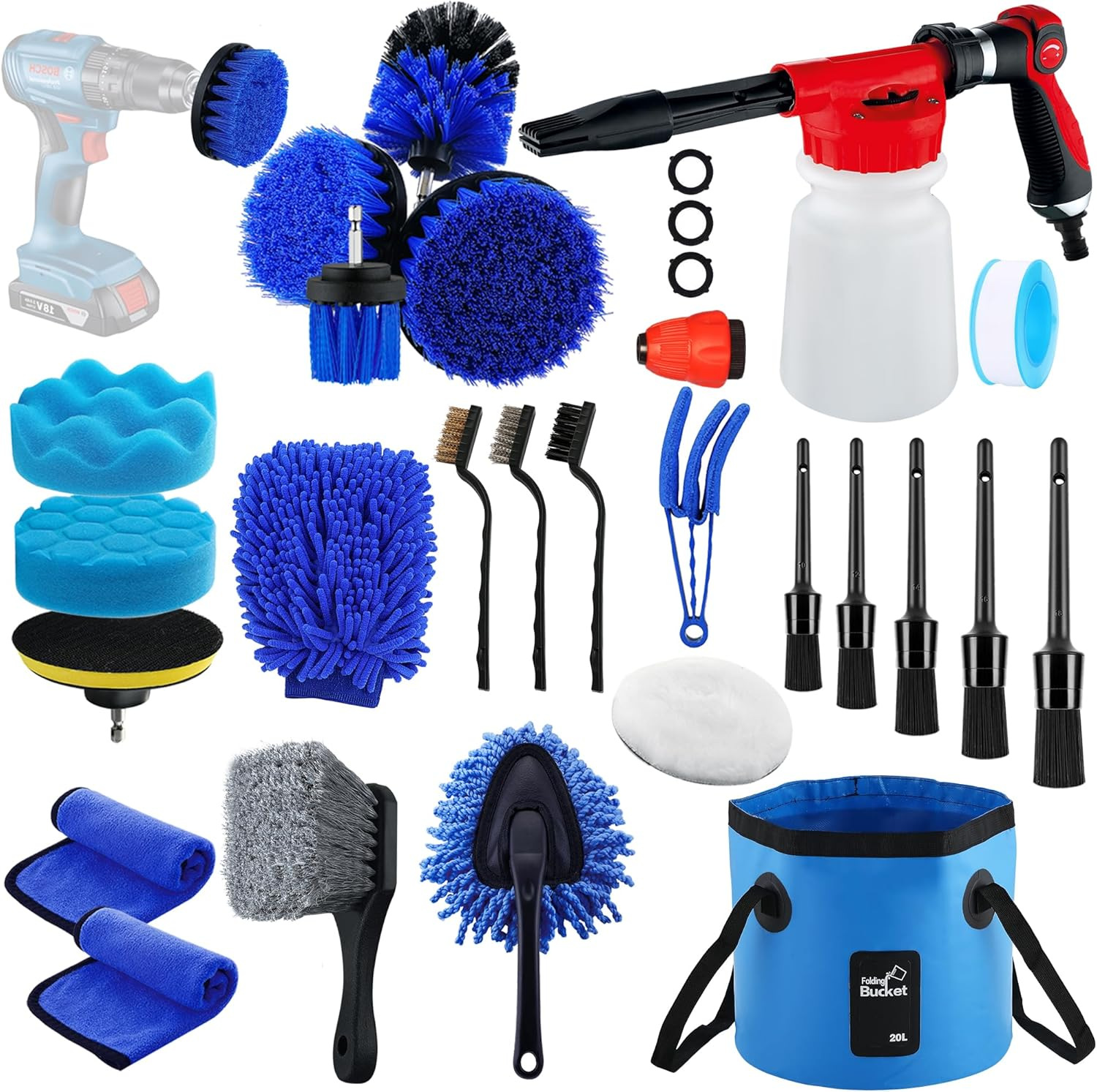 Main product image of 24-Piece Automotive Vehicle Cleaning Tool Set