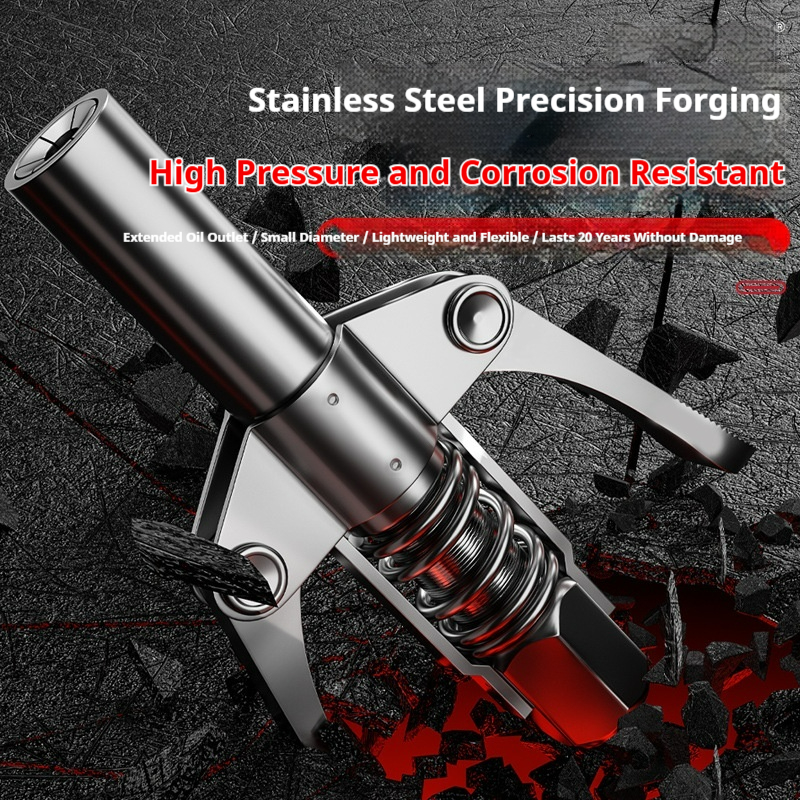 Main product image of Manual High-Pressure Grease Gun with Nozzle Locking Clamp