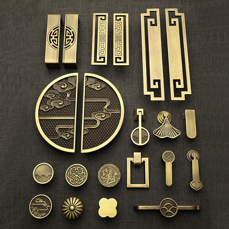 Main product image of Antique Brass Handles for Drawers and Cabinet Doors