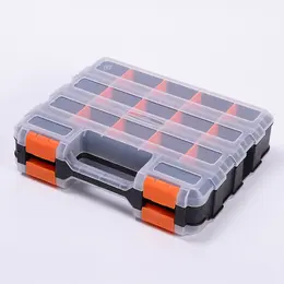 Product image of Double-Sided Portable Plastic Hardware & Tool Storage Box
