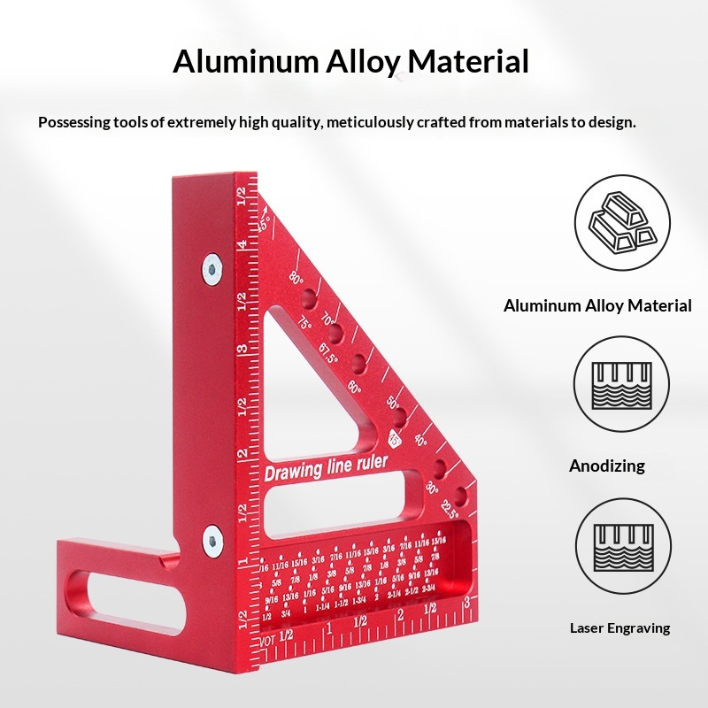 Main product image of Triangular Carpentry Square for Marking and Scaling
