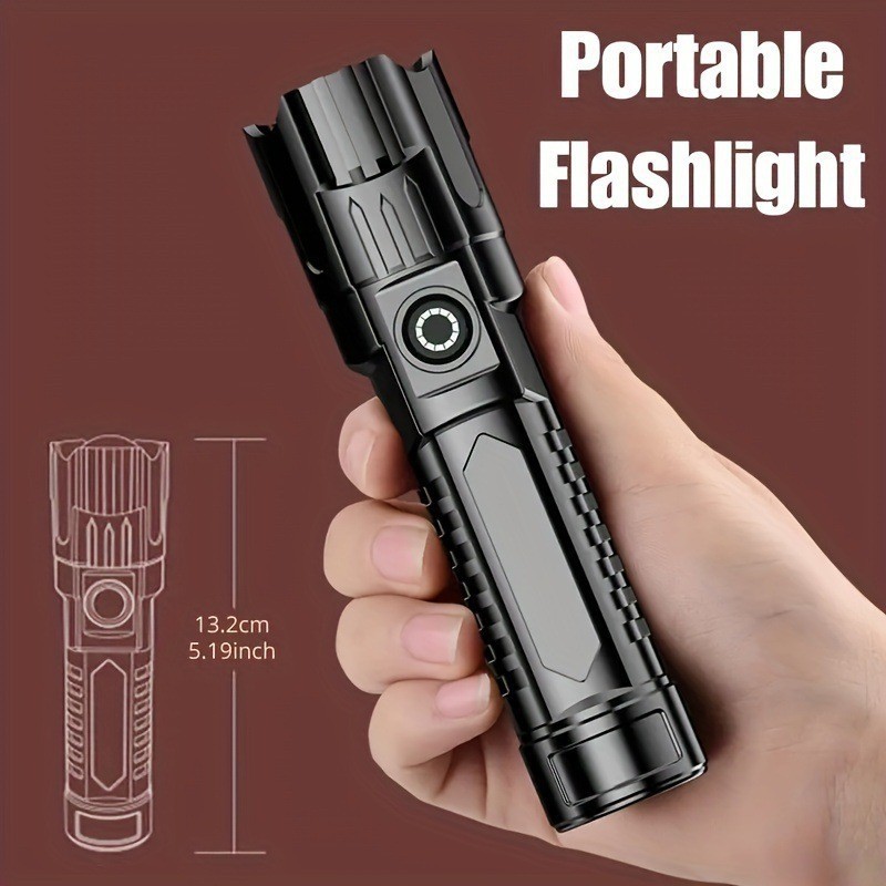 Main product image of ABS Zoomable LED Flashlight, High Output, Long Beam
