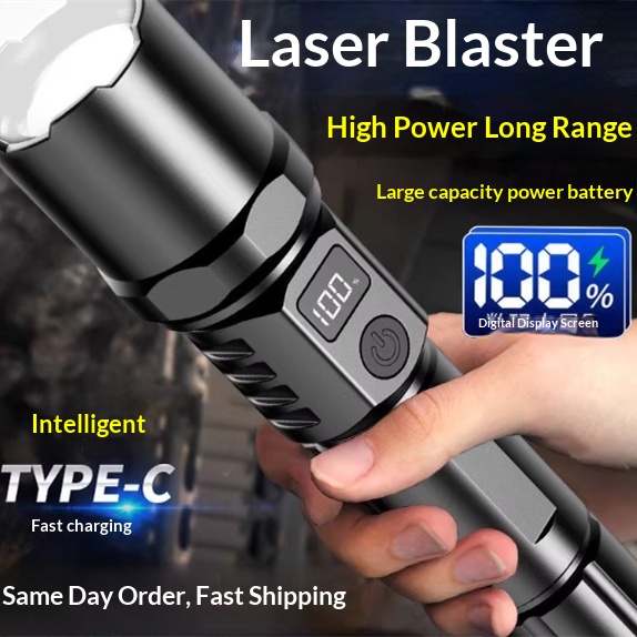 Main product image of Rechargeable Flashlight with White Laser Emitter