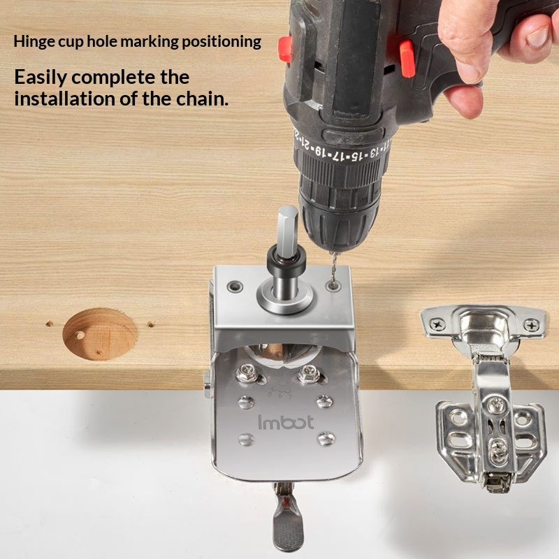 Main product image of Stainless Steel Hinge Positioning Drill Bit for Centered Pilot Holes