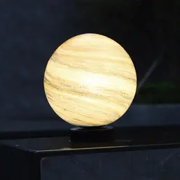 Product image of Outdoor Waterproof Round Planet Design Courtyard Post Light