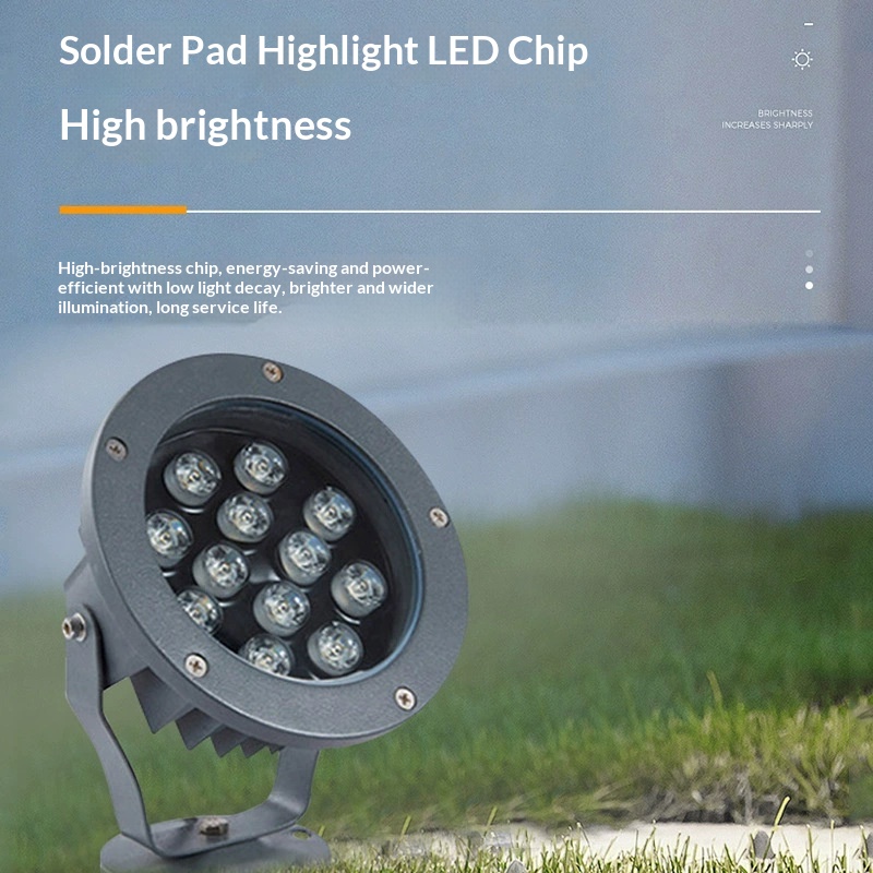 Main product image of Outdoor Waterproof Round Tree Spotlight Ground Stake Light