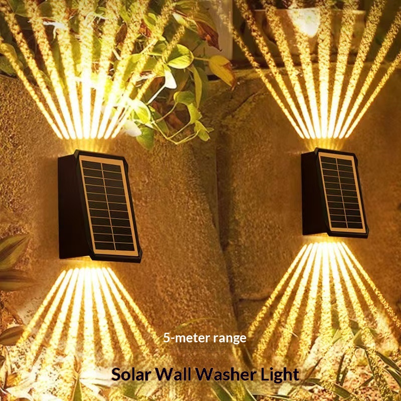 Main product image of Solar-Powered Outdoor Wall Washer Lights, Waterproof