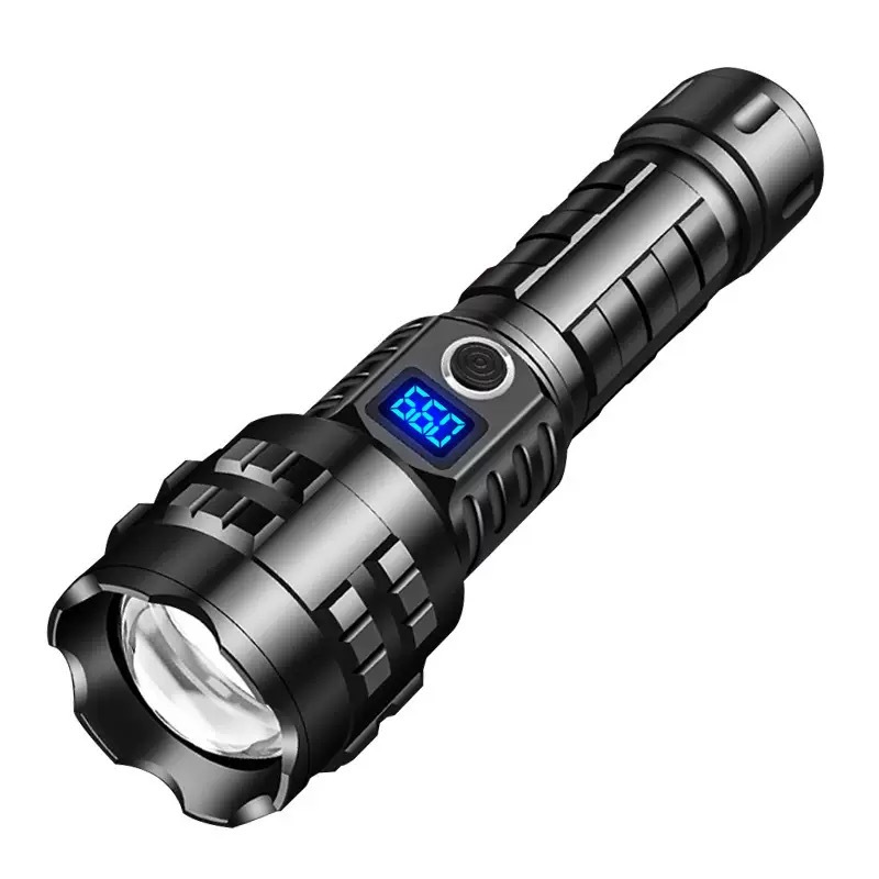 Main product image of White Laser Flashlight with Charging Indicator, Aluminum Alloy