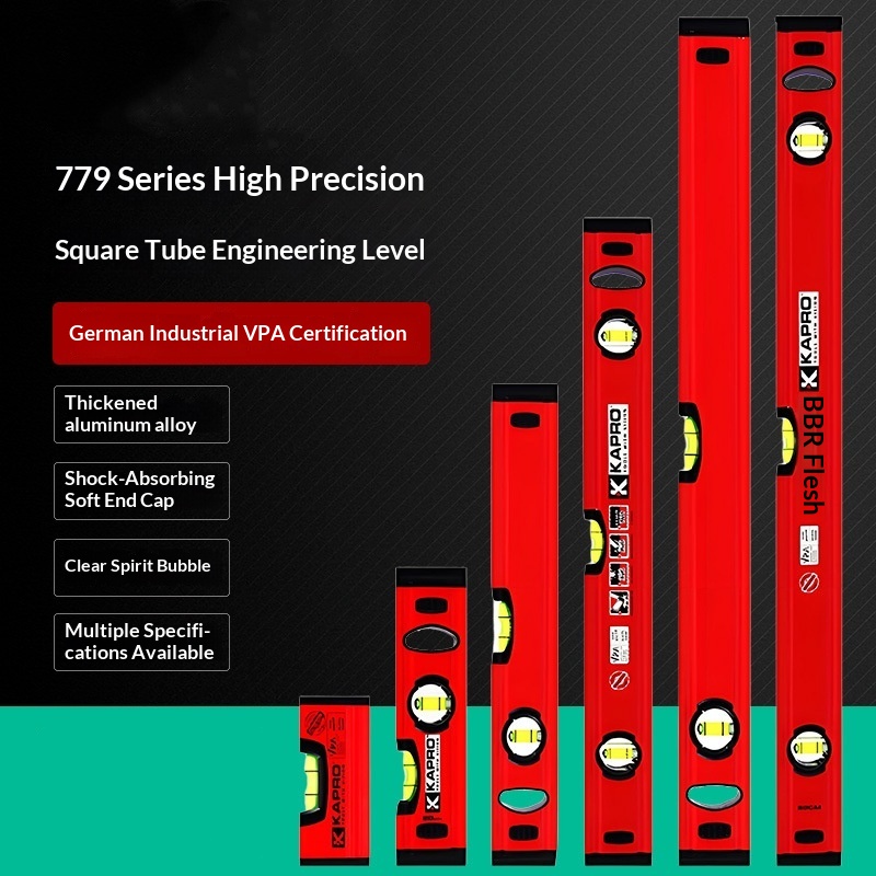 Main product image of Thickened Aluminum Alloy Measuring Ruler with Integrated Level