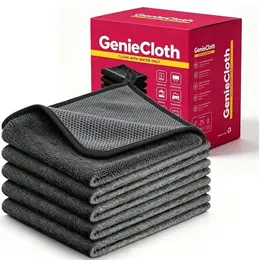 Product image of Microfiber Cleaning Cloths, Automotive Detailing, 5 Pack