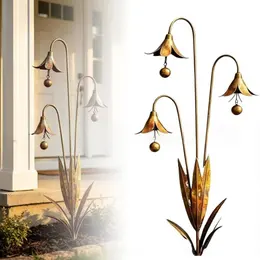 Product image of Wrought Iron Triple Bluebell Design Garden Stake