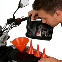 Product image of 4 Piece Plastic Oil Funnel Set, Wide Mouth, Automotive