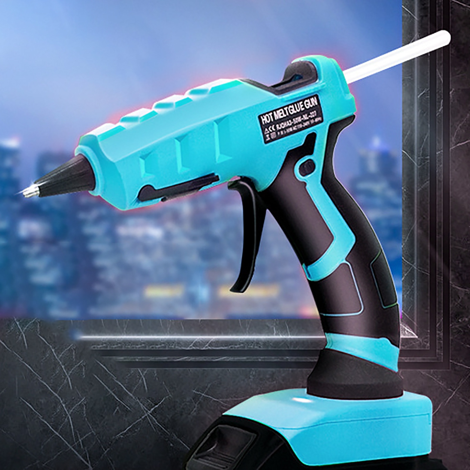 Main product image of 50W Lithium Battery Hot Glue Gun with 30 Glue Sticks