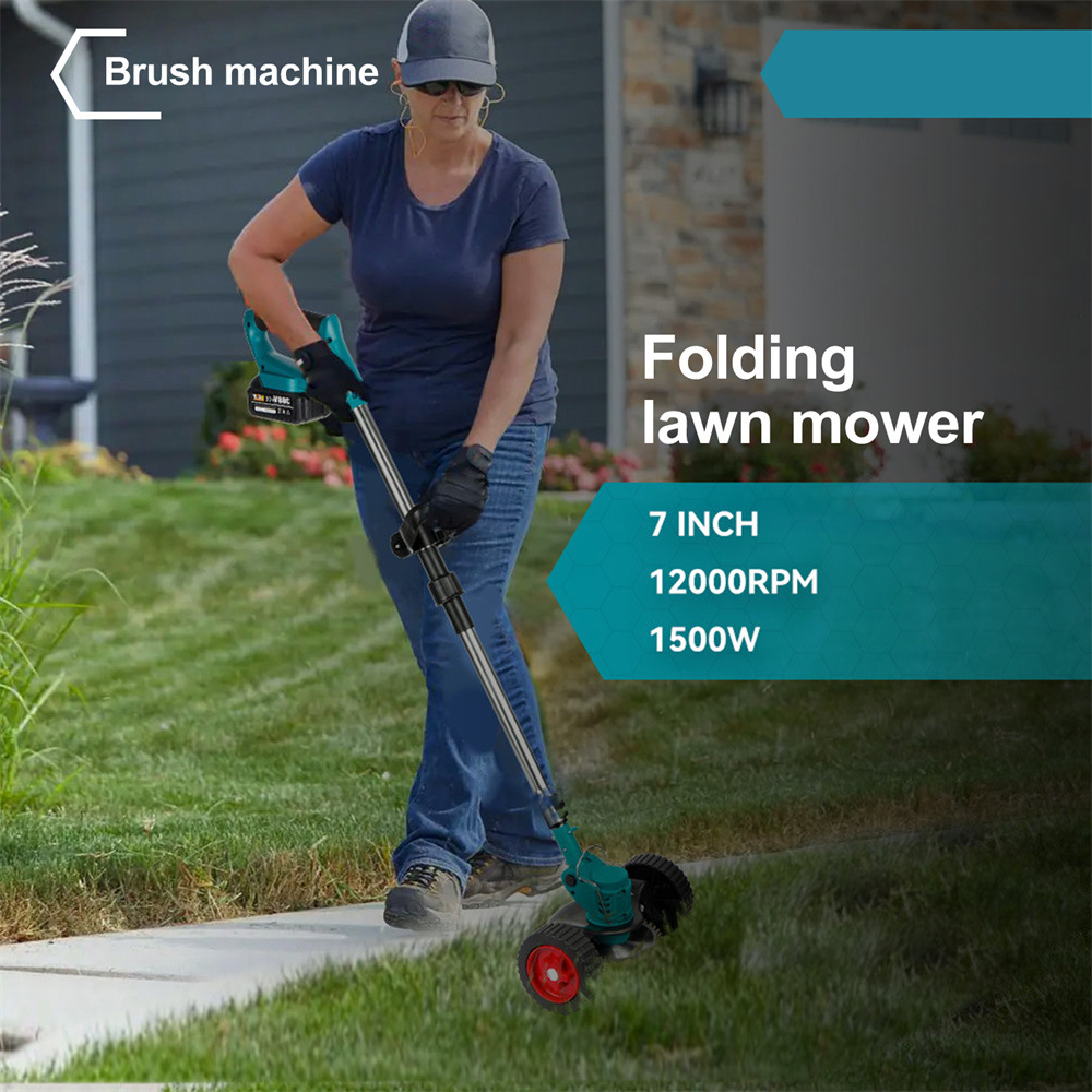 Main product image of Electric Lawn Mower, Telescopic Handle, for Garden Maintenance