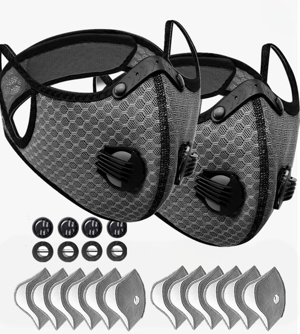 Main product image of 2-Pack Half Face Respirator Mask with Particulate Filters, Washable