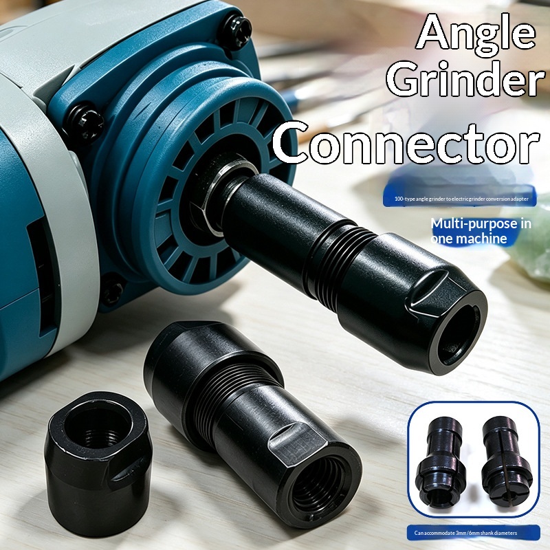 Main product image of Hand Grinder to Straight Grinder Conversion Chuck, Angle Lock