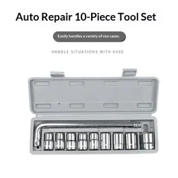 Product image of 10-Piece Automotive Socket Set, External Hex