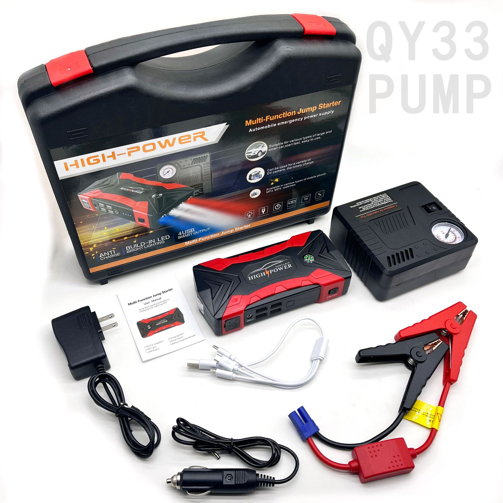 Main product image of QY33 12V Automotive Jump Starter and Portable Power Bank