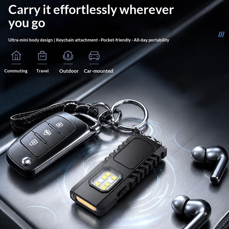 Main product image of Electrical Multi-function Mini Keychain Flashlight